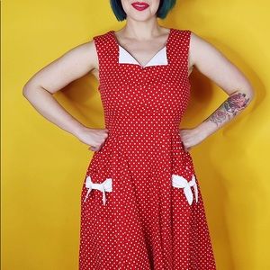 Lindy Bop Dresses - Red Polka Dot Vintage Style Dress Lindy Bop Dresses - Red Polka Dot Vintage Style Dress